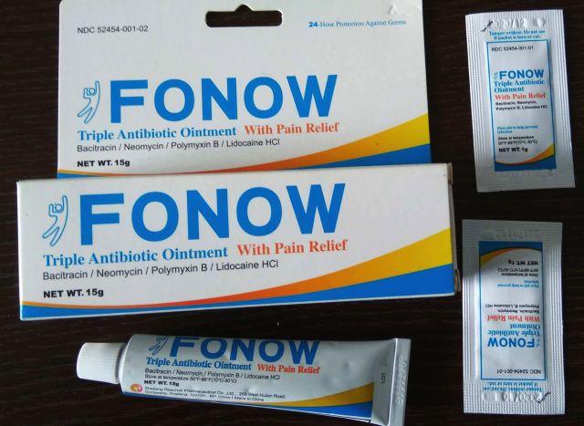 FONOW Triple Antibiotic Ointment With Pain Relief